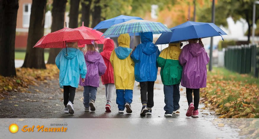 A Chuva: Essencial para a Natureza, Desafiante para o Dia-a-Dia. Externato Sol Nascente
